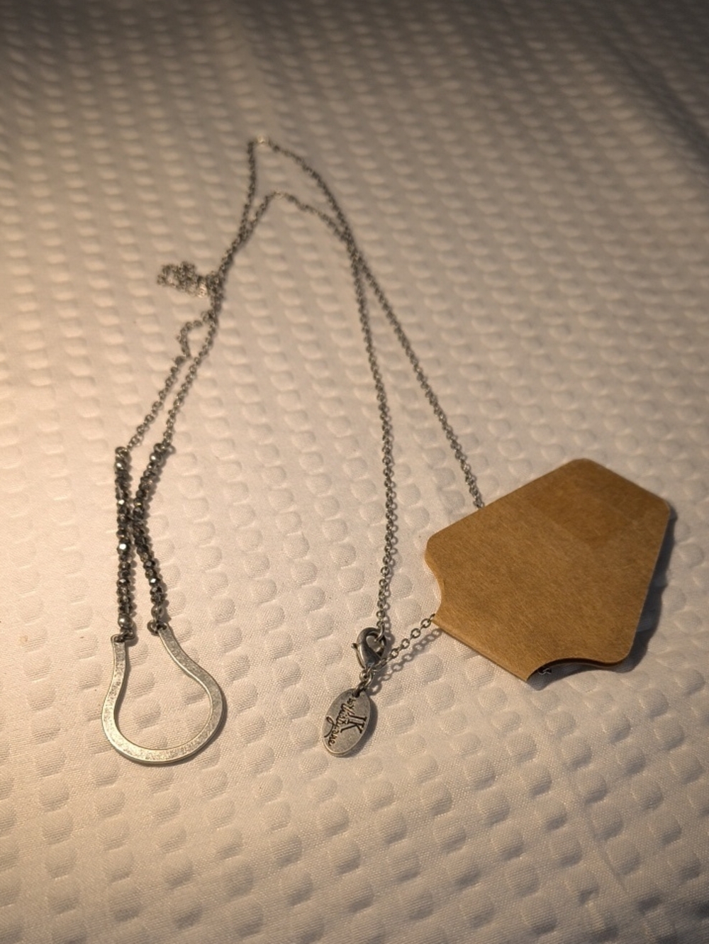 Thirty One Silver Horseshoe Pendant Necklace - Women's Jewelry